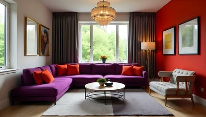 Room decor with sofa in a cozy living room setting