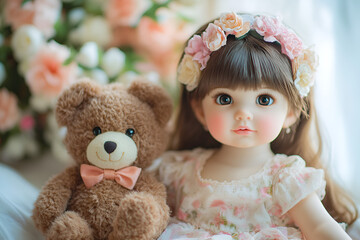 Fototapeta premium Aofthanit dolls the timeless gift idea that every girl adores and cherishes