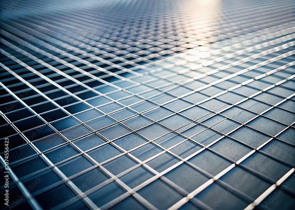 Poster thin grey lines creating a versatile grid: a tilt-shift photography perspective of abstract patterns