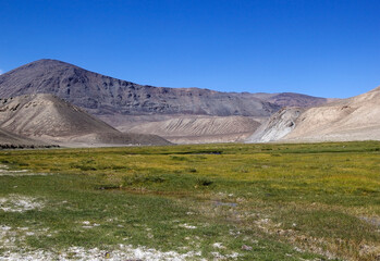 Mountains along the Bartang Valley in the Gorno-Badakhshan region in Tajikistan