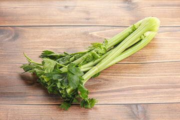 Vegan cuisine - celery stems with leaf