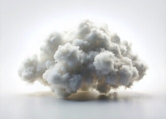 Tilt-Shift Photography of Playful Cloud Illustrations on a White Background for Children's Coloring Activities and Creative Projects