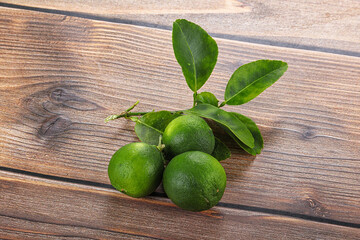Fresh juicy ripe green lime