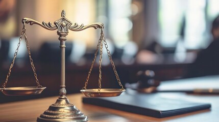 Non-profit law services lawyer, discussing case with client, bright and welcoming office,