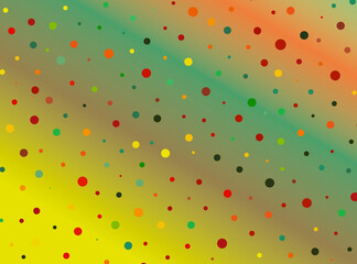 pattern with colorful dots