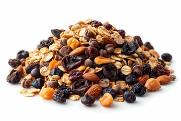 Obraz premium cereal muesli isolated on white background