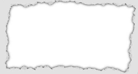 Realistic Torn Paper Frame Design