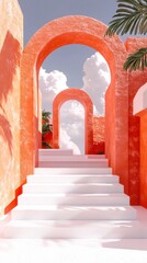 Naklejka premium Explore generative ai enhancements celebrating lunar new year through stunning chinese architectural designs