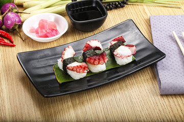 Japanese cuisine - sushi with octopus