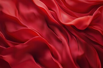 Red silk fabric texture, flowing waves, smooth and elegant appearance