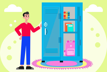 36 - Lockers Concept Illustration