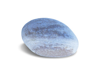 River rock shape isolated on white background. This has clipping path.