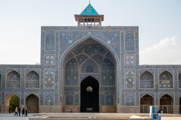 A large Imam Mosque building with arches, Isfahan, Iran