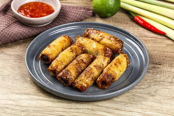 Vietnamese fried stuffed spring roll