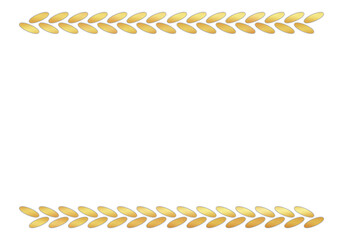 Classic Bronze Text Frame, Isolated on White