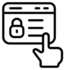 Access control Line Icon