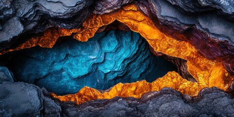Fototapeta premium Explore the Unforgettable Canyon: A Vibrant Landscape of Colorful Stone Formations