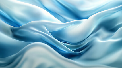 Obraz premium Softly flowing silk fabric, draping gracefully over a surface, with a gentle wave pattern.