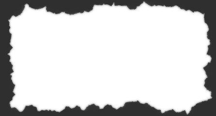 Retro black Torn Paper Frame Effect
