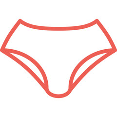 Stylish coral women’s underwear design displayed against a plain background, showcasing a modern, comfortable fit suited for everyday wear
