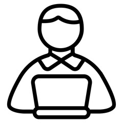 Employee Line Icon