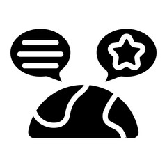 Global review Solid Icon