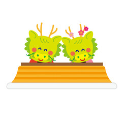 コタツで温まる辰のカップル