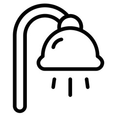 Shower Line Icon