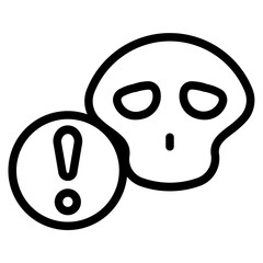 Virtual attack Line Icon