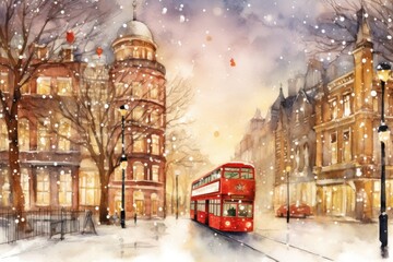 Obraz premium Celebrate Christmas outdoors christmas vehicle.