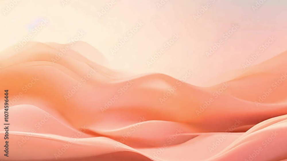 Aufkleber abstract background with peach colored waves.wallpaper or presentation backdrop.