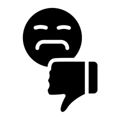 Bad review Solid Icon