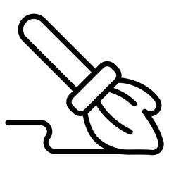 Broom Line Icon