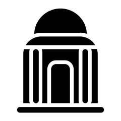 City mosque Solid Icon