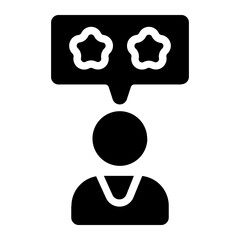 Customer review Solid Icon