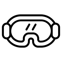 Goggles Line Icon