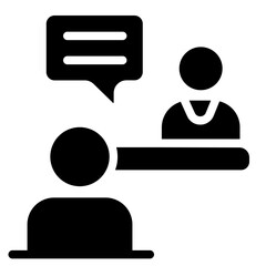 Interview Solid Icon