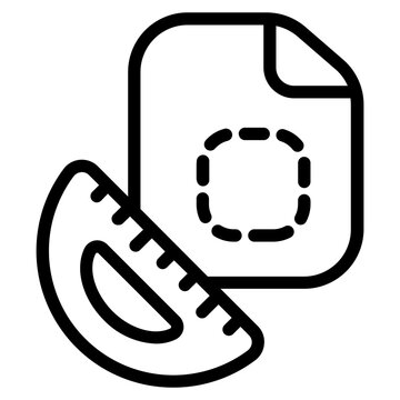 recommend clip art: Measuring Line Icon