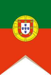Obraz premium National flag of Portugal