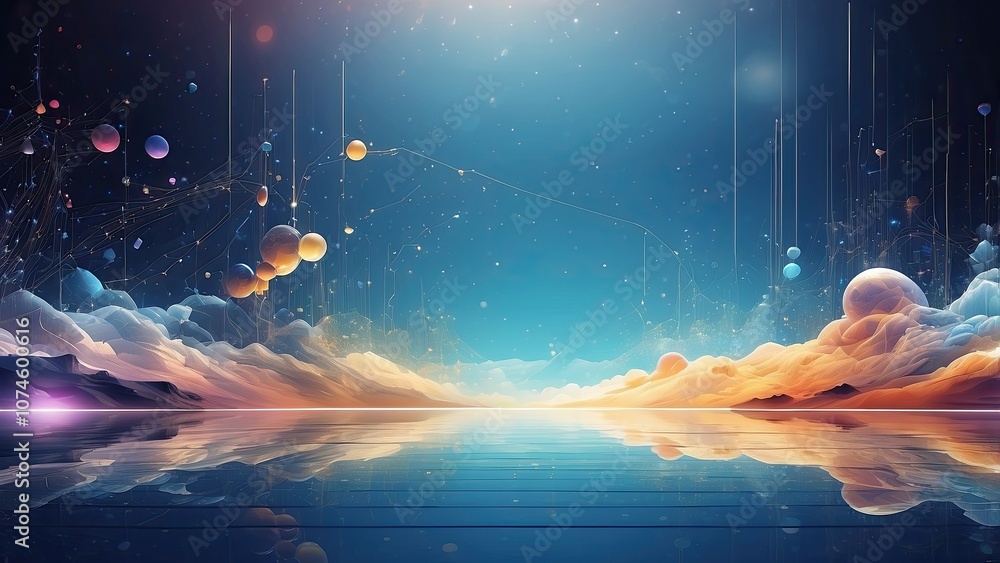 Aufkleber abstract backdrop that pushes the frontiers of progress and symbolizes the endless potential and vis