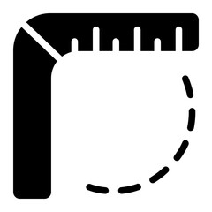 Ruler Solid Icon