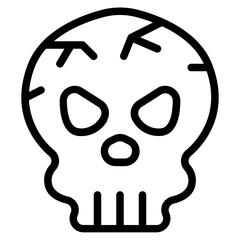 Skull Line Icon
