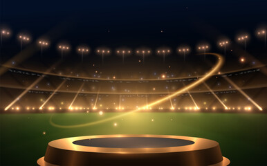 Sports stadium with stage and light effects © d1sk
