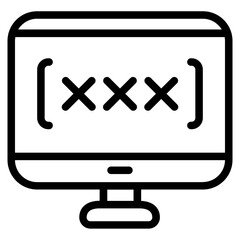 Website addiction Line Icon