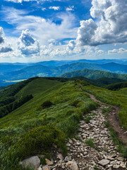 Beautiful landscape of summer mountains