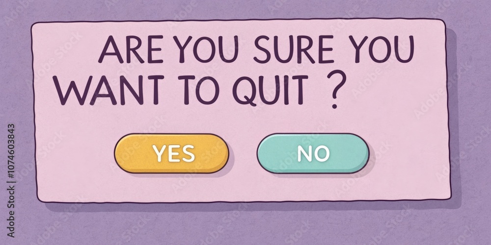 Poster slightly glitched popup a whimsical slightly distorted popup with a lavender background. the message