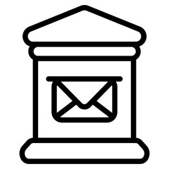 Mail box Line Icon