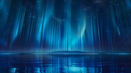 Digital Technology Aurora Starlight poster background