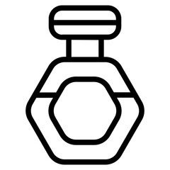 Perfume bottle Line Icon