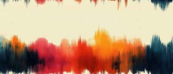 Muted Ikat Pattern with Bold Lines, Subtle Detailing, Soft Color Palette, Contemporary Textile Design